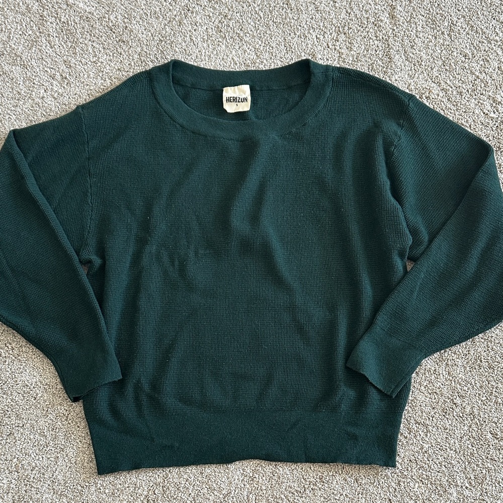Forest Green Crew Neck Sweater